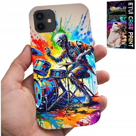 Custodia per iPhone 12 - cover scheletro con batteria rock (1/5)