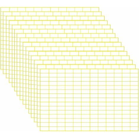 Pack of 5, 2940 stickers per package (913 mm). Small, removable white stickers for bottles, cardboard, jars, schools, offices, and other kitchens. (1/4)