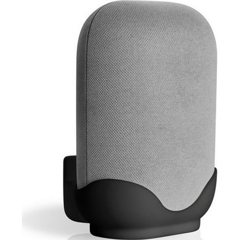 Support mural et de bureau pour Google Nest Audio, socle en métal robuste, 1 pièce, fixation stable pour enceinte connectée, support mural design (1/5)