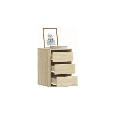 Commode d'angle chêne sonoma 40x41x58 bois d'ingénierie (1/5)
