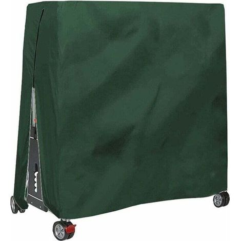 Housse pour Table De Ping Pong, Étanche Résistance Au Vent Anti-UV Robuste Tissu Oxford Bâche De Protection Table De Tennis De Table avec Fermeture À Glissière Et Cordon Réglable, (1/4)