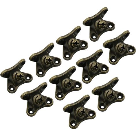Confezione da 10 farfalle angolari rimovibili combinate verde antico
