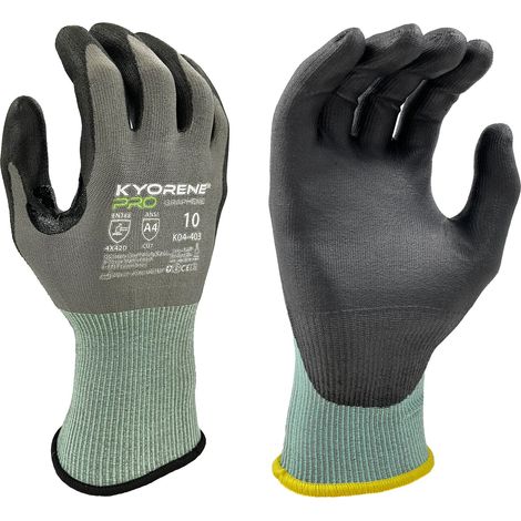Gants de manutention KYORENE K04-403 taille 8, Résistant aux coupures, 12 Paires, Gris ( Prix pour Paquet de 12 Paires )