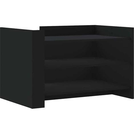 Maison Exclusive - Tavolino da Salotto Nero 80x50x50 cm in Legno Multistrato