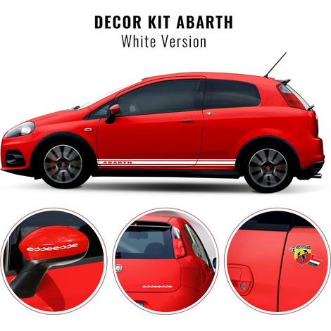 Decor Kit Linear per Punto Abarth - Colore: BIANCO