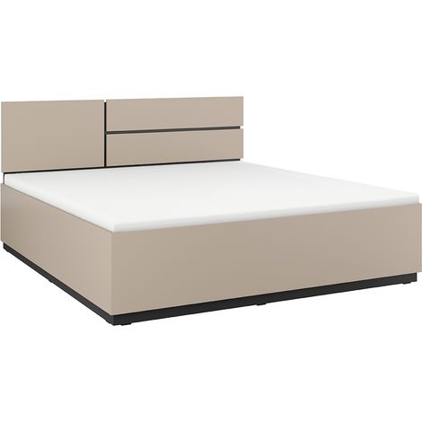 Cama 160x200 incluido somier Lilia Taupe