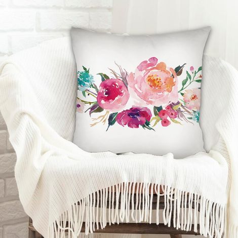 Housse de coussin carréedoux et respirant pour la Saint-Valentin, mariage, anniversaire