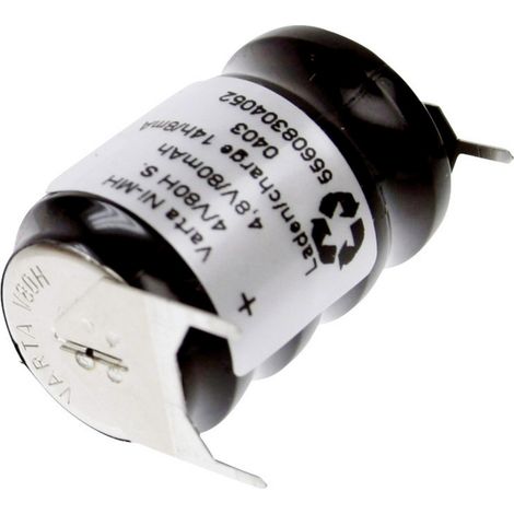 Varta V4/80H-SLF ++/- Knopfzellen-Akku 80H NiMH 80 mAh 4.8 V 1 St.