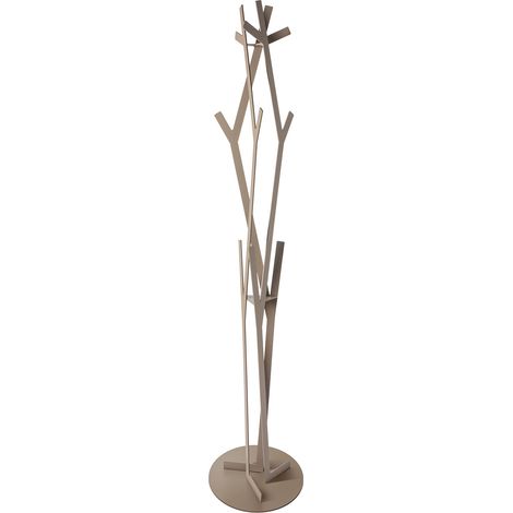 Appendiabiti da terra Uty in ferro Ø30x178 cm Design minimal moderno autoportante, Arredo per ingresso, studio o ufficio Made in Italy Beige (1/4)