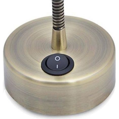 Lampe de chevet flexible LED - 3W CREE 200 lumens Interrupteur intégré - Lecture de nuit - Bronze (1/3)