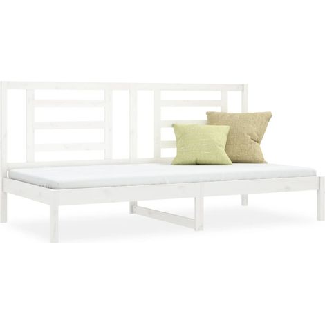 Maison Exclusive - Lit de jour sans matelas blanc 80x200 cm bois de pin massif