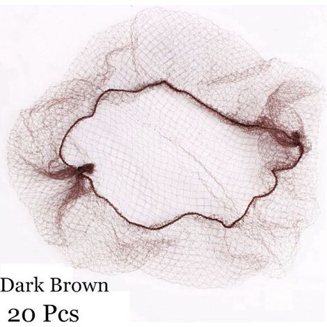 20/40 pièces Filets à cheveux invisibles Maille fine marron foncé 20 pièces marron foncé[NX] (1/5)