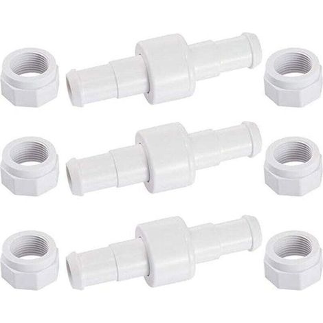 Poweka D20 Lot de 3 Raccords Rotatifs pour Tuyau D'arrosage avec 6 Embouts D15 Compatibles avec Zodiac Polaris 180 280 380 Robot Nettoyeur Piscine (1/4)