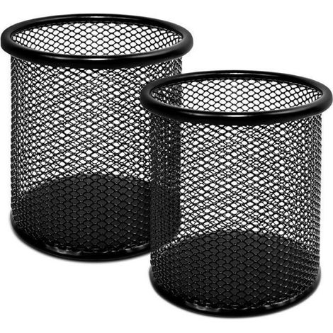 Porte-stylos - Lot de 2 - Plateau à stylos - Organisateur de bureau - Boîte de rangement pour stylos - Rangement maquillage (1/4)