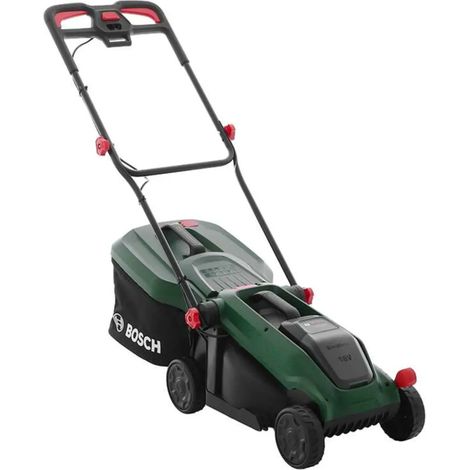 Rasaerba a Batteria Bosch 18V 32 cm con Cestello Raccoglierba 35L (1/4)