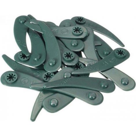 BEBUSINGOTO 50 pièces lames en plastique pour débroussailleuse à gazon pour Bosch Art23-18li Art26-18li (1/5)