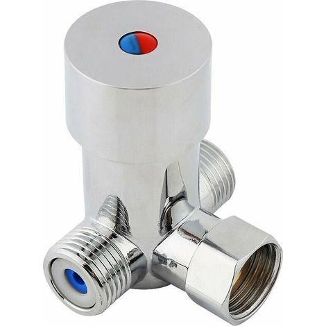 Ulisem Hot and Cold Water Mixing Valve Temperature Control G1/2 for Automatic Tap (1/4)