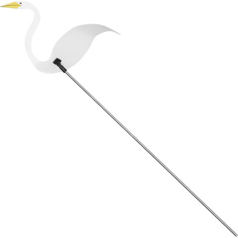 Metall Flamingo Gartenfigur Windspiel für Blumenbeete and
