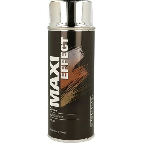 Maxicolor Maxieffect Metallic Chrome Spray 400ml - Indoor/Outdoor
