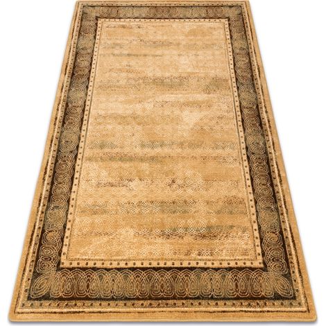 Wollteppich OMEGA LAVA Honig brown 100x150 cm