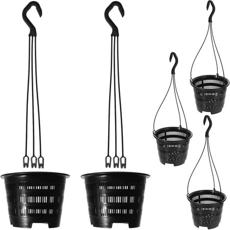 pièces de tissu d art noir pour pots d orchidées et