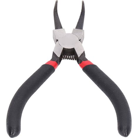 Pince à circlips interne 5 pièces, coudée, acier au carbone, démonte-anneau, outil SK-112-5A (1/5)