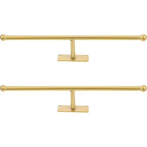 Organisateur Mural pour Colliers en Fer Doré 2pcs, Présentoir Bijoux Rustique Élégant pour Rangement Facile et Accès Rapide, pour Décoration Maison et Petits Appartements (1/5)