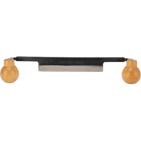 Couteau à écorcer, couteau à écorcer droit avec manche ergonomique en bois antidérapant, outil manuel pour le travail du bois, pour enlever l'écorce et façonner des surfaces planes.
