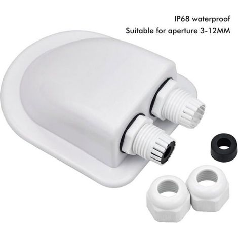 Passe-Toit Solaire - Etanche ABS - Pour Installation Panneaux Solaires sur Camping-Car et Bateau - 1 Pièce (1/4)