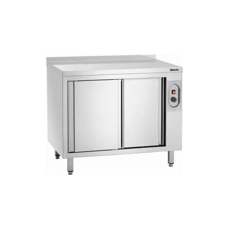 Meuble Chauffant Inox - Porte Coulissante - Dosseret - Gamme 700 - Bartscher