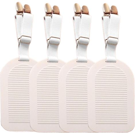 Pinces Drap Fixations Élastiques Pour Literie Ajustée Ajustable Clips Antidérapants Matelas, Lot De 4 Pièces Pour Fixations Tapis Rafraîchissant, Maison Et Hôtel (1/5)