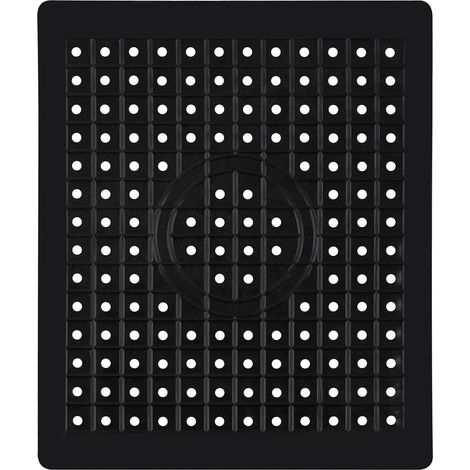 Tapis d'évier GeeRic spécial Fête des Pères, 31,4 x 26,1 cm, tapis égouttoir, antidérapant, compatible lave-vaisselle, rectangulaire, noir (1/5)