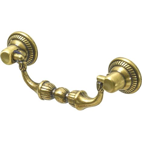 Hettich Möbelgriff Zinkdruckguss gold 30,0 x 85,0 x 15,0 mm - 1 Stück Möbelgriff