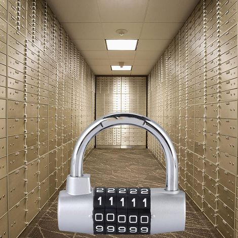 Cadenas à code haute sécurité Calange 5 chiffres (1/5)