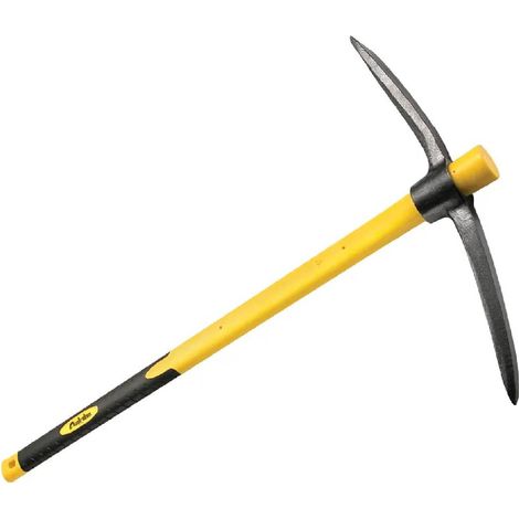 Piccone francese con occhio rotondo e manico in fibra di vetro e gomma 91 cm -2.5 Kg (1/3)