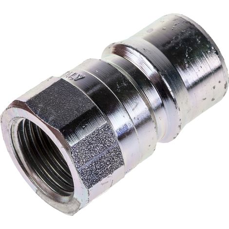 Rs Pro – Raccord hydraulique rapide mâle en acier 1/2 pouces – Verrou à bille – Compatible ISO 7241-1-B – Pour compresseur (1/2)