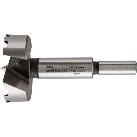 Wolfcraft 3328000 Punta Forstner 48 mm Lunghezza totale 90 mm Alberino cilindrico 1 pz. (1/4)
