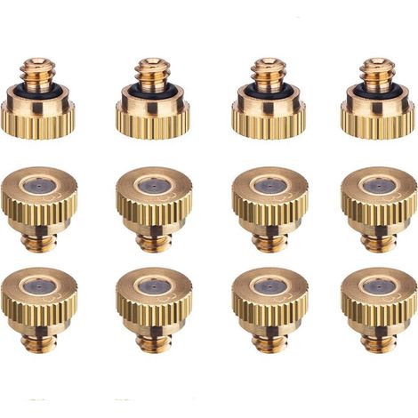 12PCS Niederdruck-Zerstäubungsdüse, Gartenkühlungs-Zerstäubungskopfsprüher