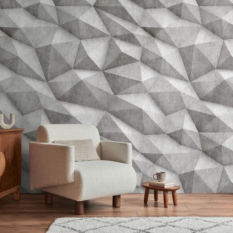 A.S. Creation Livingwalls Fototapete The Wall III 398441 Eine Rolle Ein Motiv 159 x 280 cm Grau (1/4)