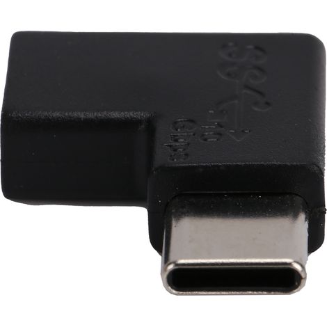 Adaptateur USB-C femelle vers mâle à 90° avec charge rapide 10 Gbit/s et connecteur USB 3.1 Type-C