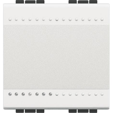 Commutateur Livinglight 16A borne automatique 2 modules Blanc N4001M2A