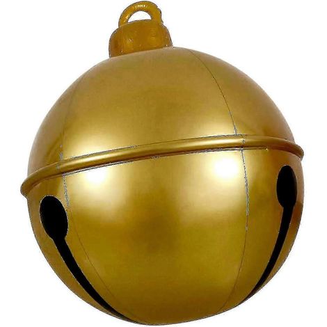 Décoration de Noël 2022 - Boule de Noël gonflable de 60 cm pour extérieur - Décoration de sapin de Noël en PVC (1/2)