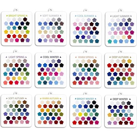Set di schede per l'analisi del colore, guida di stile portatile (1/5)