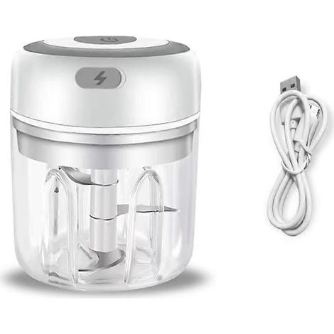 Électrique garlic crusher mini garlic presse purée portable meat hachoir ideal pour vegetables salad preparation B (1/5)