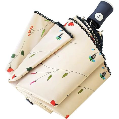 Parasol pliant, ouverture et fermeture automatiques, protection solaire UV, résistant au vent, imperméable, pour le soleil et la pluie.-AquaForge (1/3)