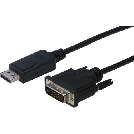 DIGITUS DisplayPort 1.1a Adapterkabel 3m DP zu DVI St./St. schwarz (1/3)