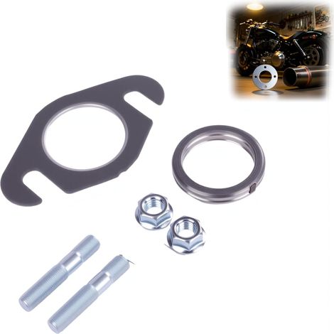 50cc 2T Kit de Joints et Goujons de Pot d'échappement, Joint de pot d'échappement 50cc, Vis et Écrous pour Scooter, Détail Compatible pour Stunt, F10 F12 (1/5)