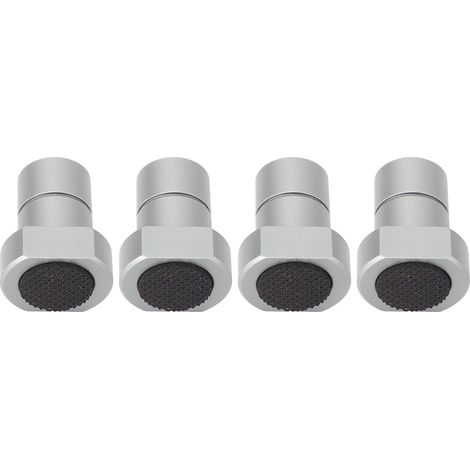 Lot de 4 butées d'établi de 20 mm en alliage d'aluminium avec patin antidérapant pour table MFT (1/5)
