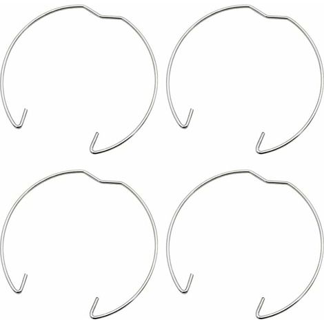 36 pièces anneau à ressort 50mm pour spot GU10 MR16 anneau à ressort anneau de fixation clip pour ampoules LED halogène ou spots encastrés en argent. (1/5)