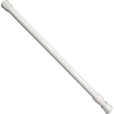 KLVGTIFS PUTringle à rideau, rétractable, installation sans vis ni perçage, diamètre, longueur 55-90 cm, blanc (1/5)